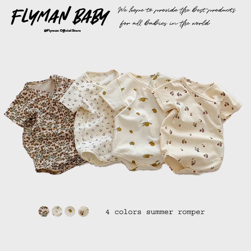 Baby Products Essential - Newborn Girls Boys Baby Romper Fruit