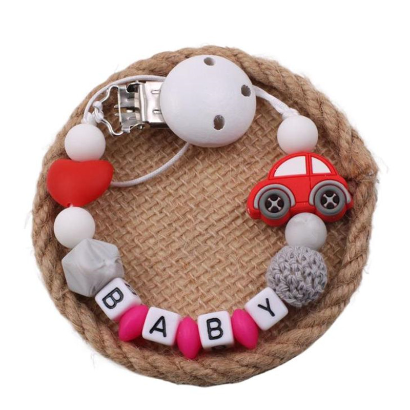 Baby Pacifier Clip - Cartoon Baby Pacifier Clips Chain Customized