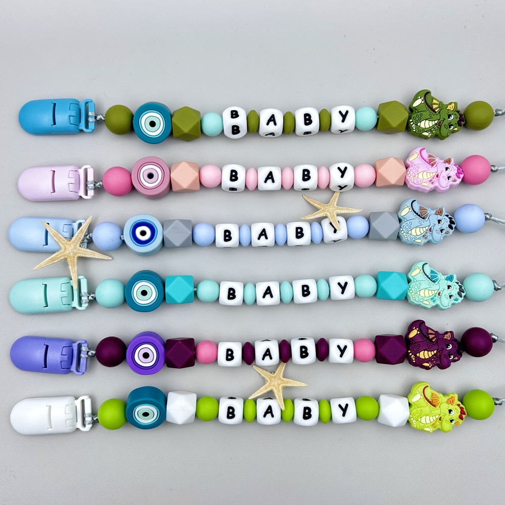 Custom English Russian Silicon - Baby Pacifier Clip review and price
