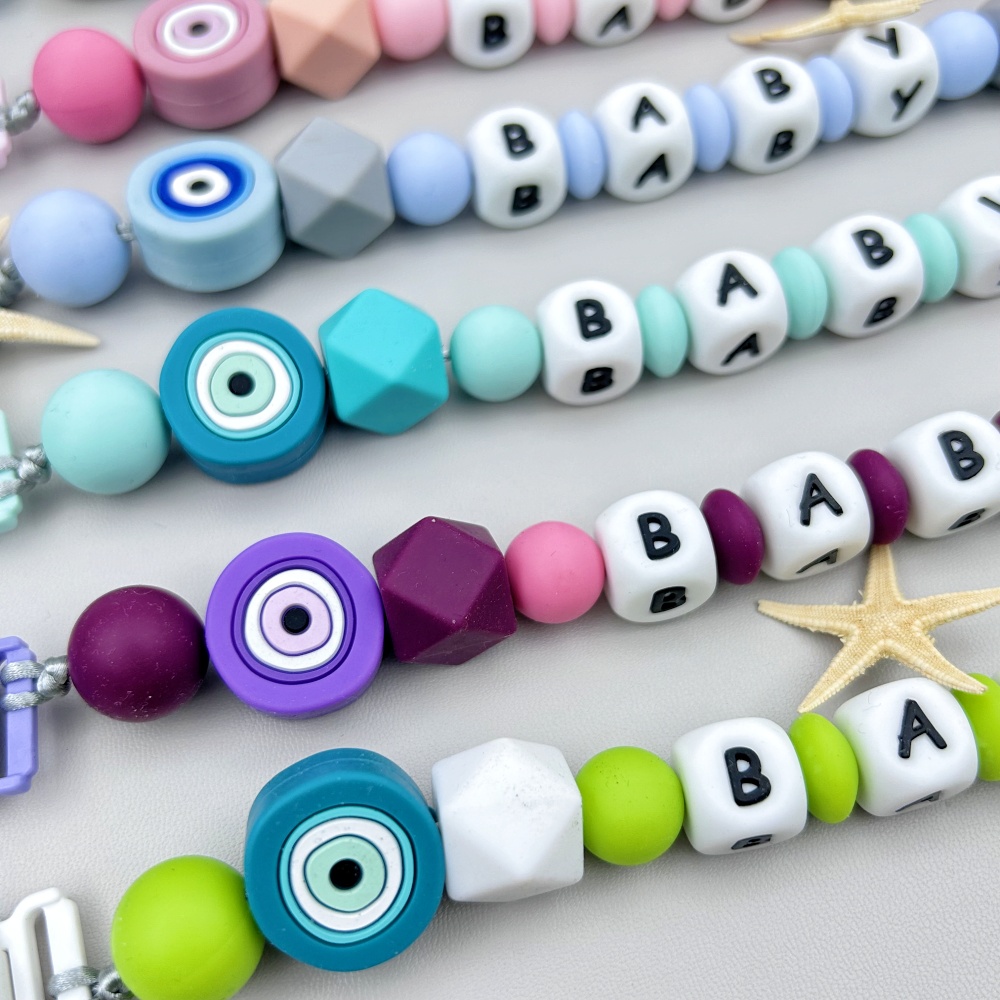 Custom English Russian Silicon - Baby Pacifier Clip review and price
