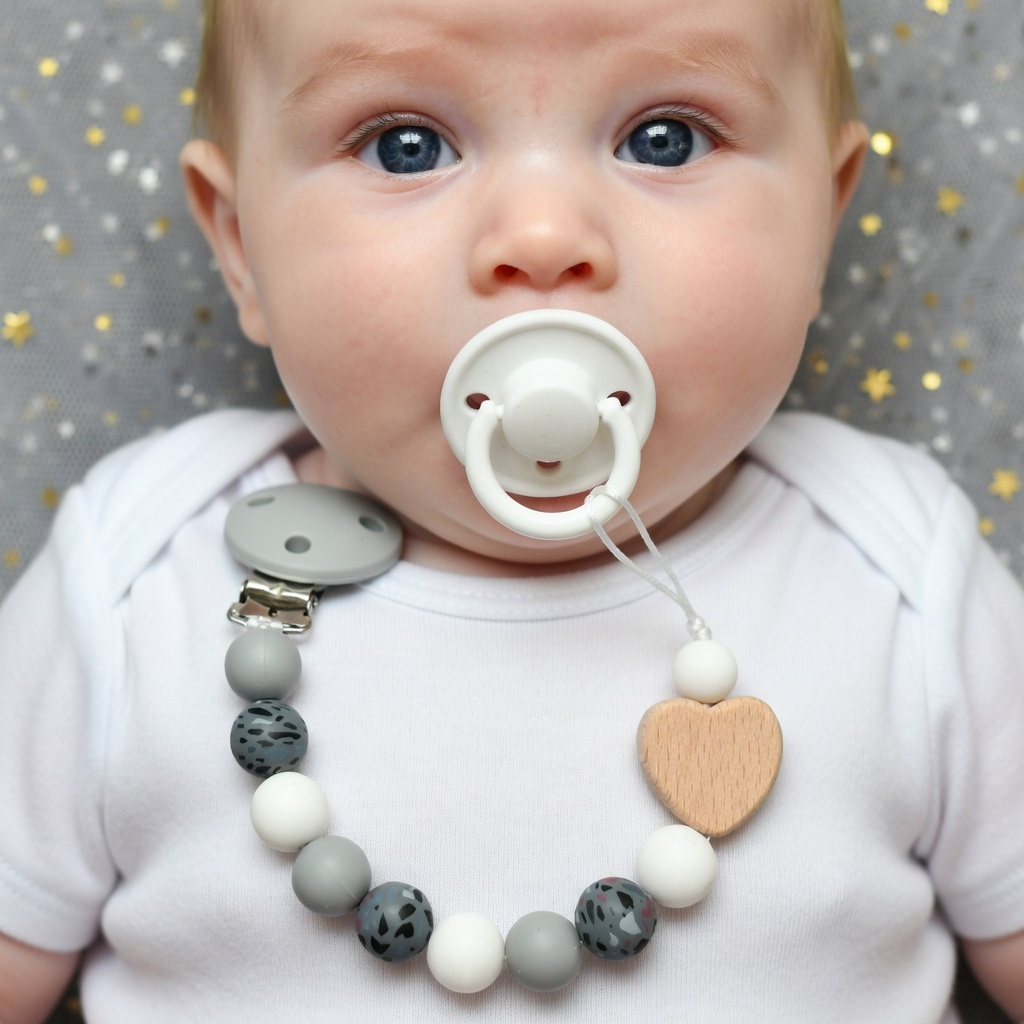 Personalized Name Handmade Bee - Baby Pacifier Clip review and price