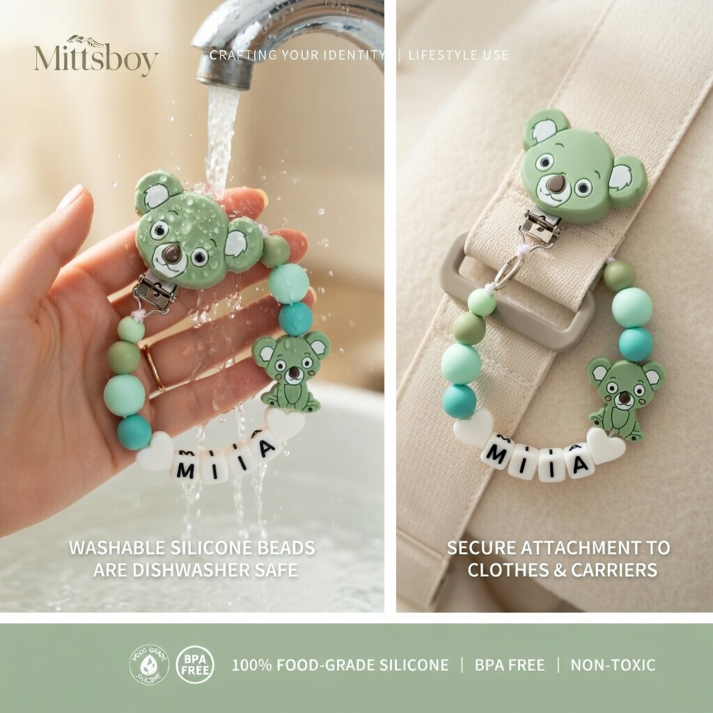 Silicone Baby Pacifier Clip Te - Baby Pacifier Clip review and price