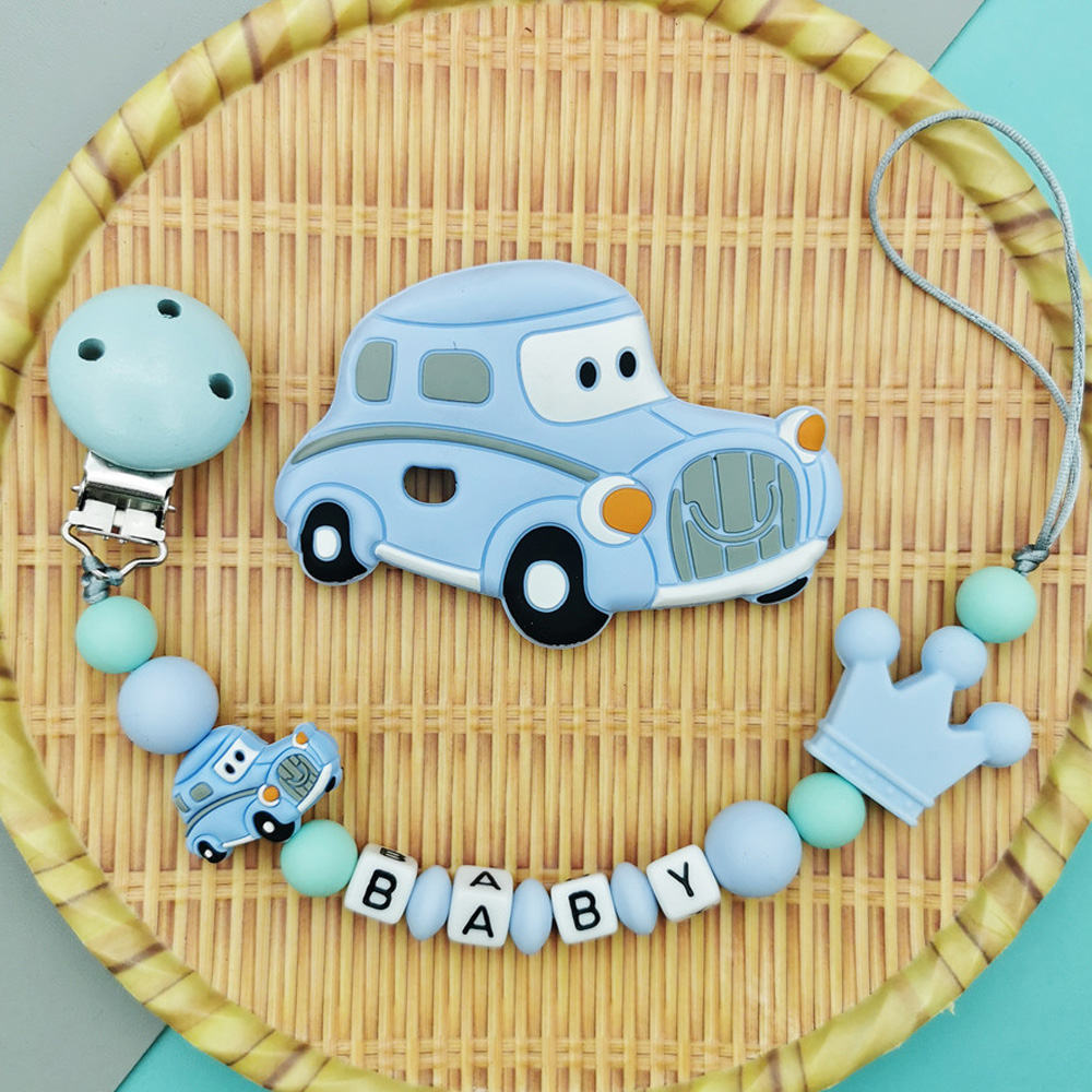 Custom English Russian Letter  - Baby Pacifier Clip review and price
