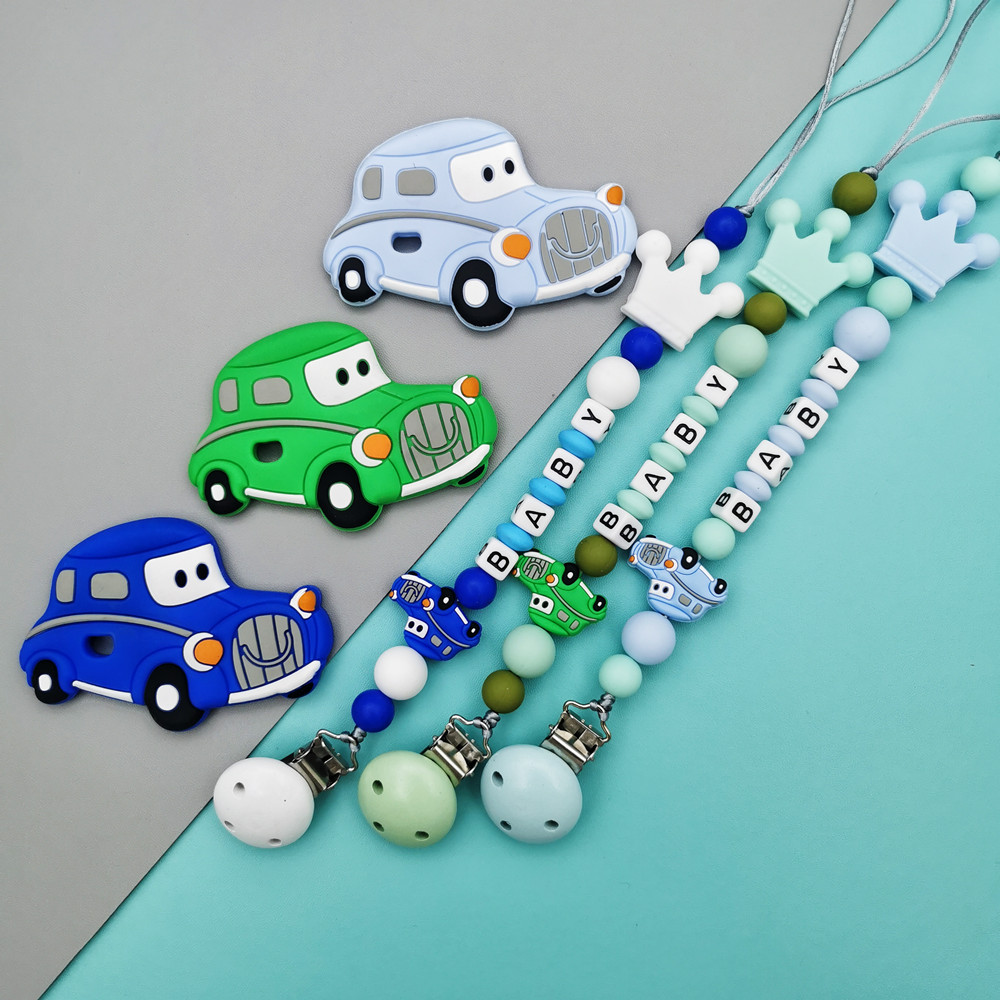 Custom English Russian Letter  - Baby Pacifier Clip review and price