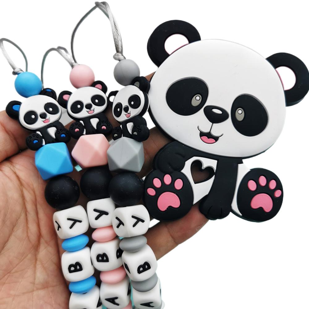 Panda Customized English Silic - Baby Pacifier Clip review and price