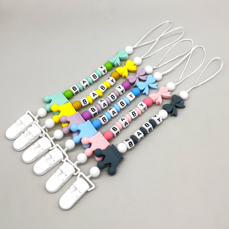 Crown Bow Silicone Pacifier Cl - Baby Pacifier Clip review and price
