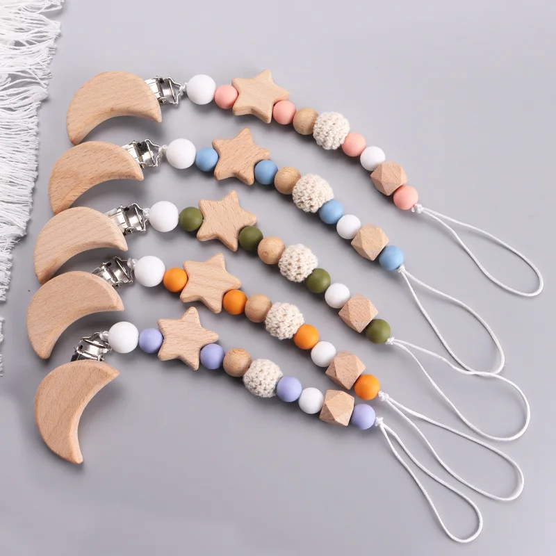 NEW Custom Name Wooden Persona - Baby Pacifier Clip review and price