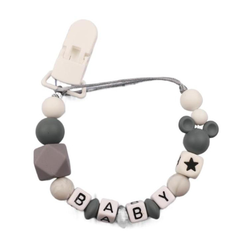 Baby Personalized Name Silicon - Baby Pacifier Clip review and price