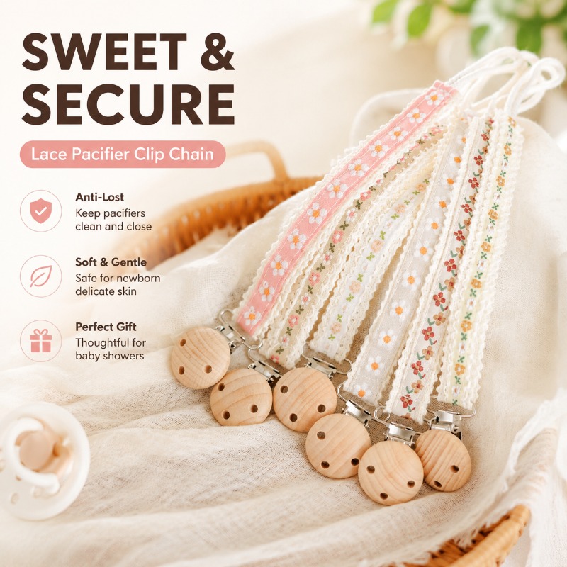 Lace Pacifier Clip Chain for N - Baby Products review and price